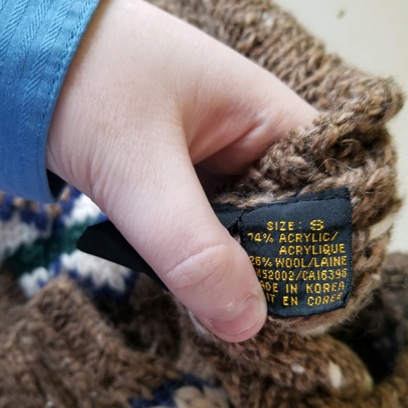 Wool blend thick button up sweater - Picture 3 of 3